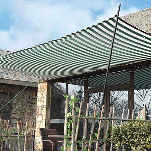 Toldo Vela de Sombra 8x10m Rectangular HDPE Transpirable, Protección Rayos UV, Tasa de sombreado 90 para Invernadero,Cobertizo de Estacionamiento,Jardín o Perrera