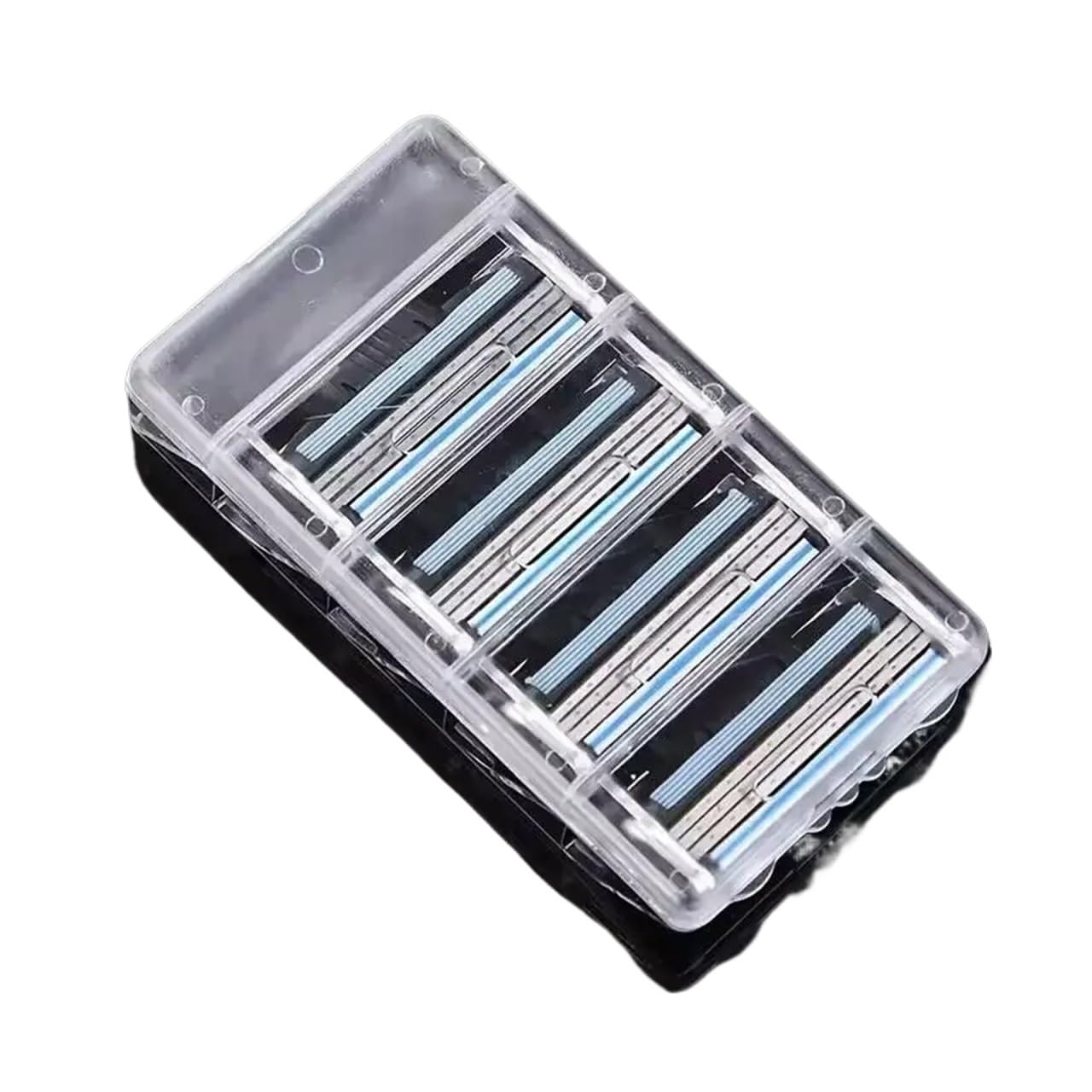 Maquinilla de afeitar for hombre, afeitadora de tres capas, cuchilla reutilizable, cuchilla importada, cambio de cabezal multiherramienta(12 blades)