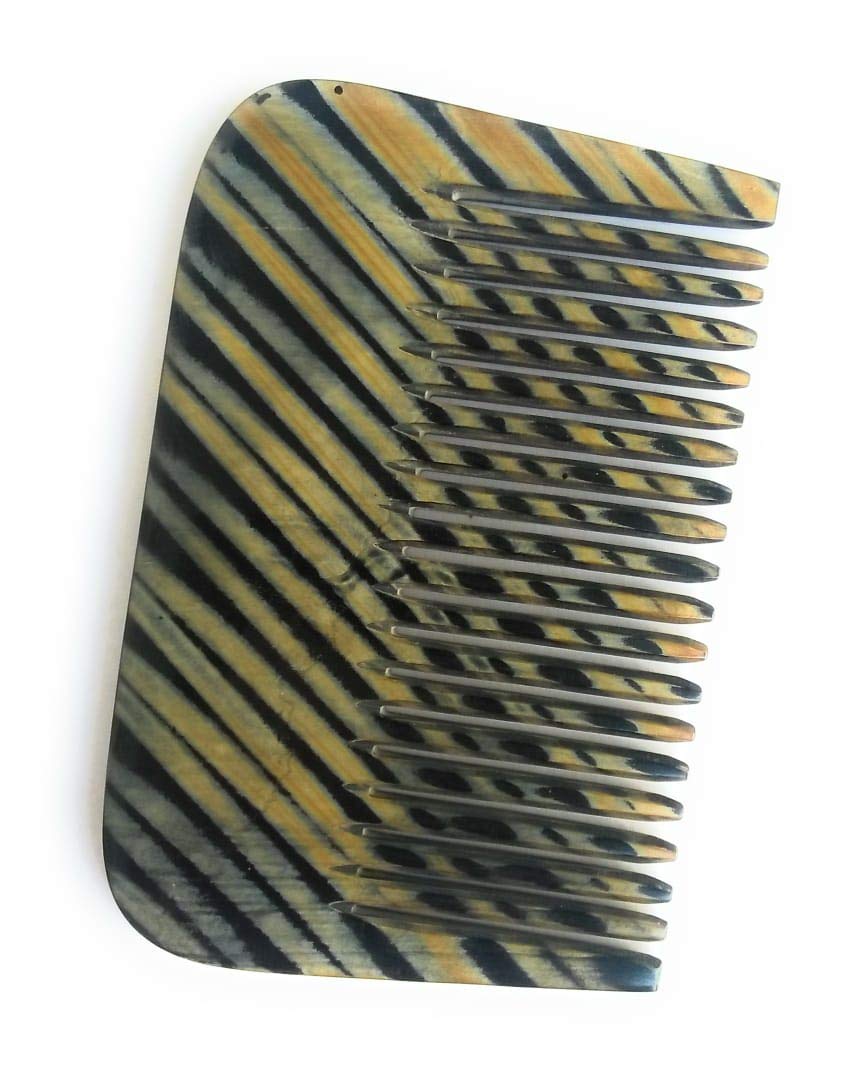 INSTOOK Natural Horn Comb Of Hair/Health Care Hair Comb Hairdressing Comb (Dimension 9.5 X 6.3 CM)