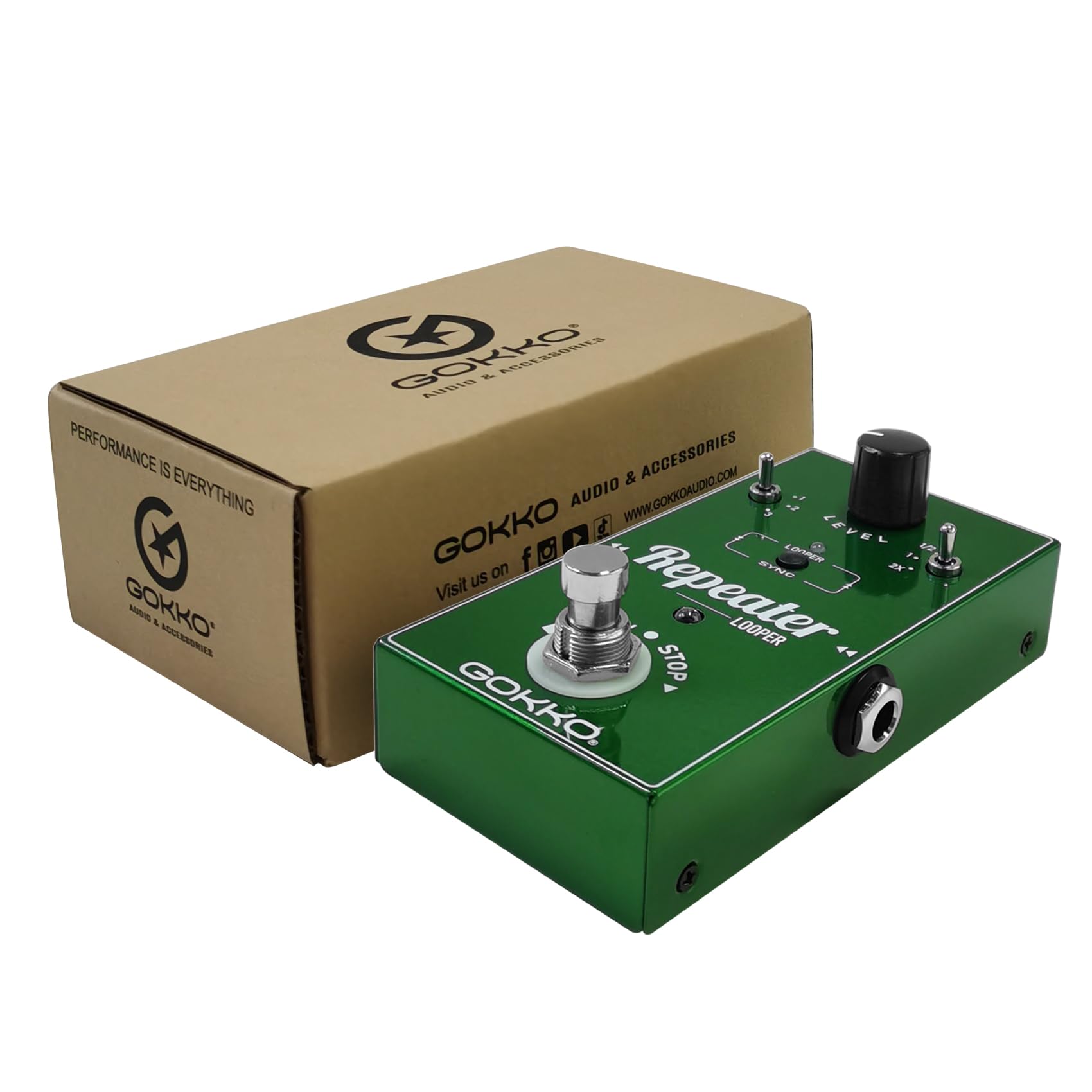 Amazon.com: GOKKO REPEATER Looper Pedal GK-27 - Guitar