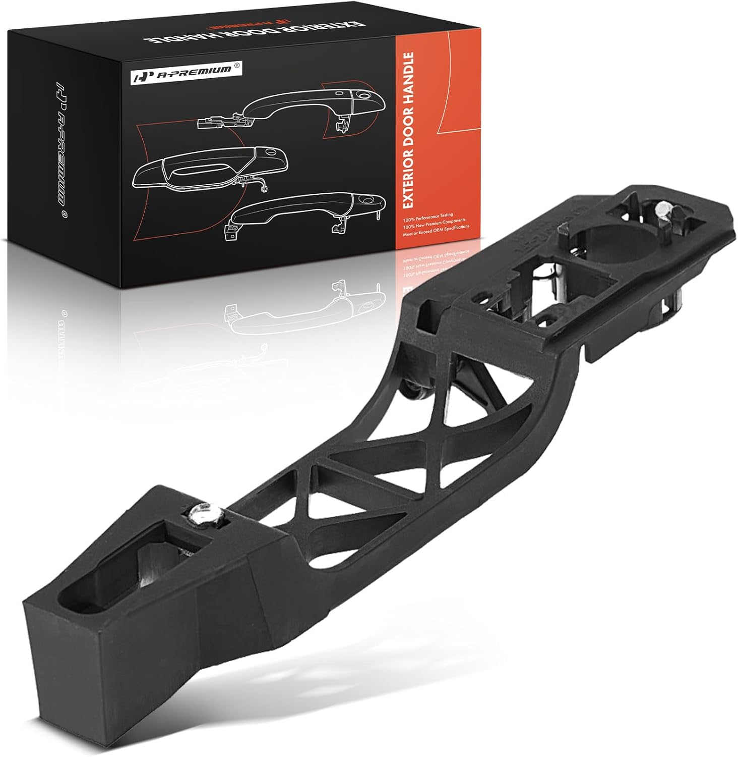 A-Premium Front Left Driver Side Exterior Door Handle Reinforcement Bracket Compatible with Chevrolet Equinox, Malibu, Traverse, HHR & GMC Terrain, Acadia & Buick Enclave & Pontiac G6 & Saturn Aura