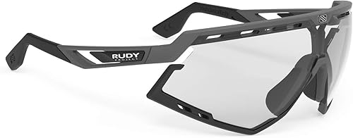 RUDY PROJECT Defender Pyombo - Marcos mate con lentes fotocromáticas transparentes a negras ImpactX-2, Negro -