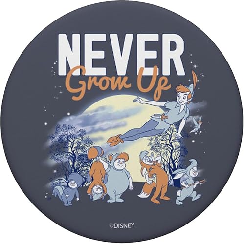 Miniatura 3 de Disney Peter Pan Lost Boys Never Grow Up Moonlight Portrait PopSockets - Soporte y agarre para teléfonos y tabletas, Negro
