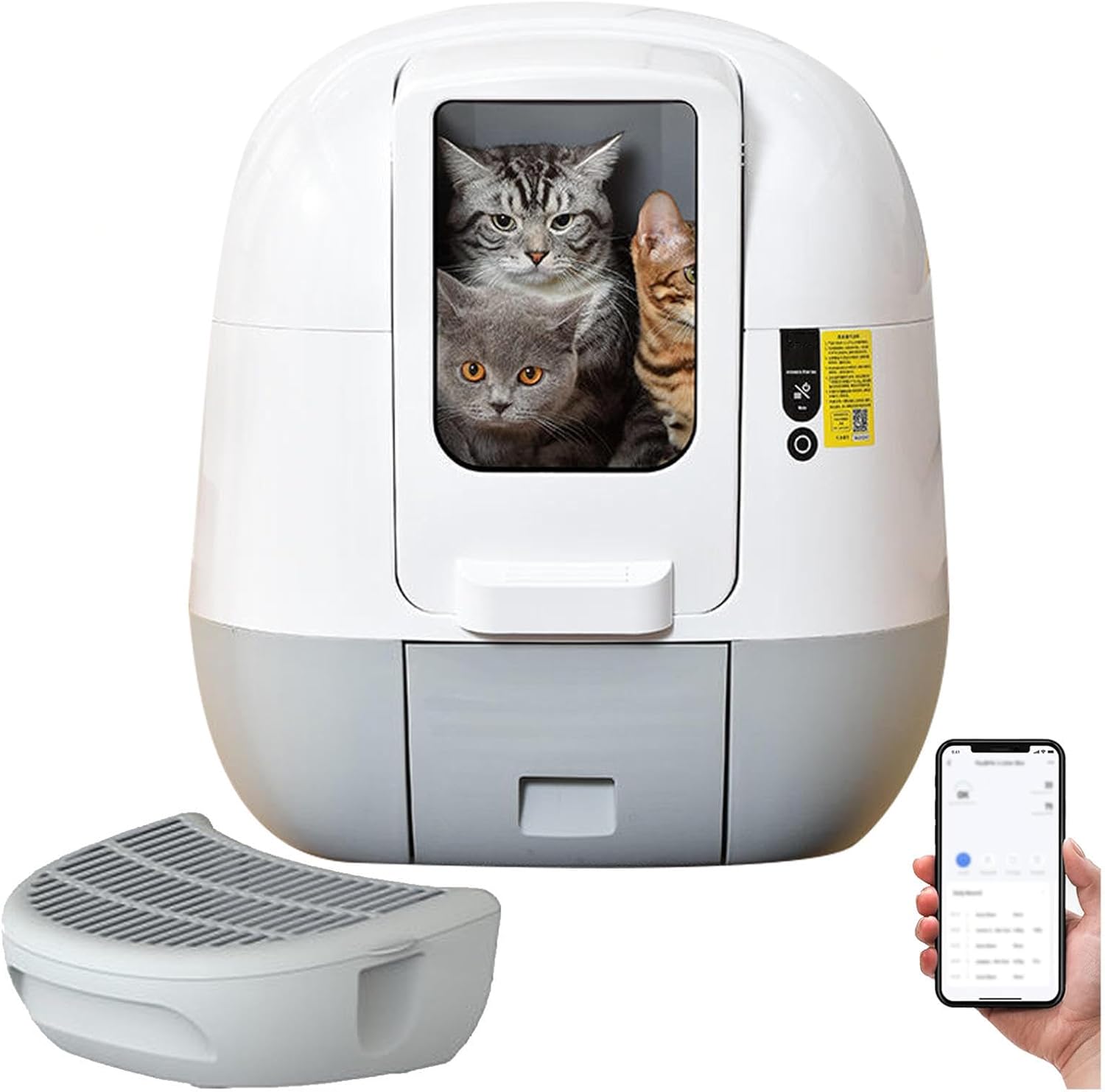 Automatic Litter Box Self Cleaning, for Multi Cats, Extra