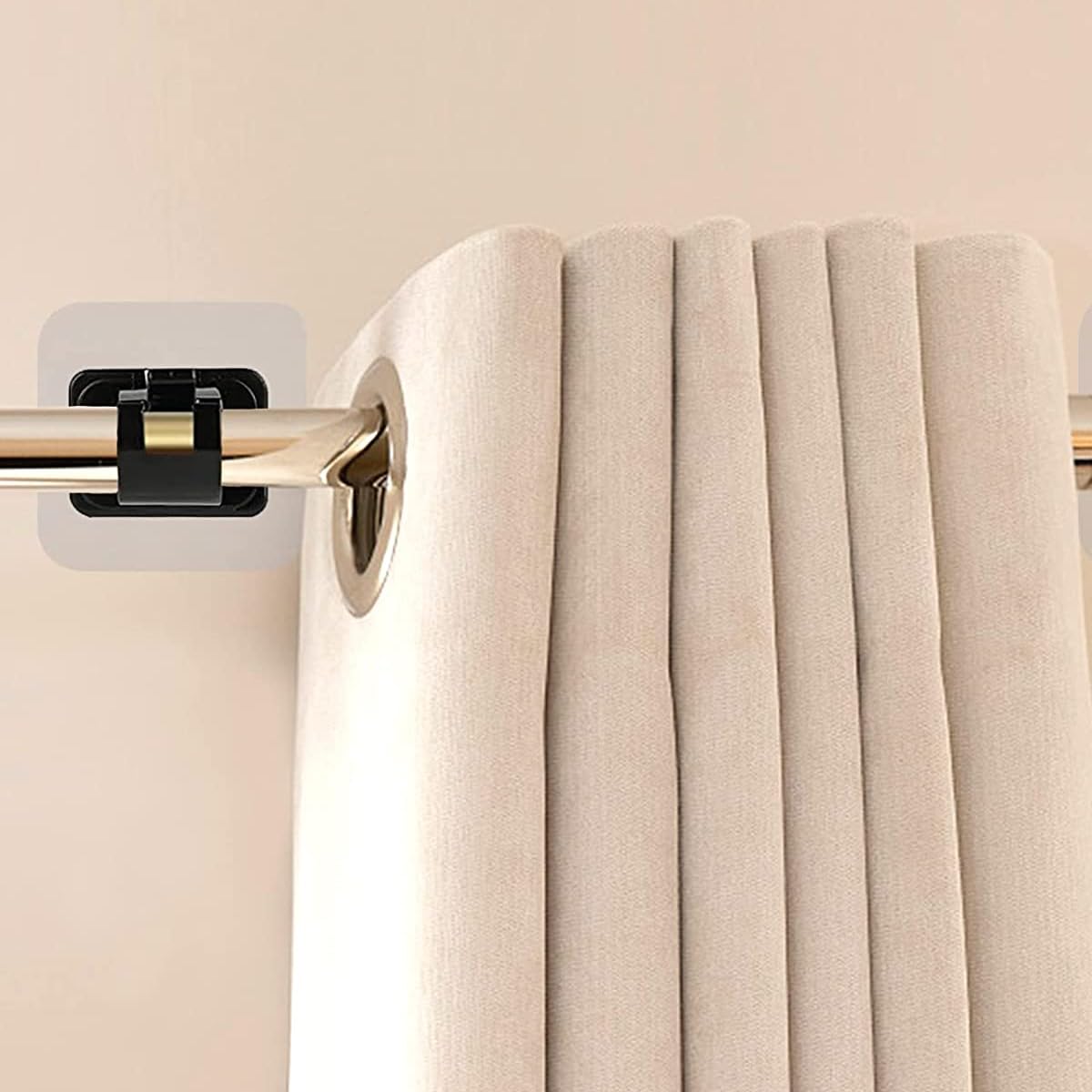 2 Pcs Support Tringle A Rideaux Sans Percage Accroche Tringle Fixation