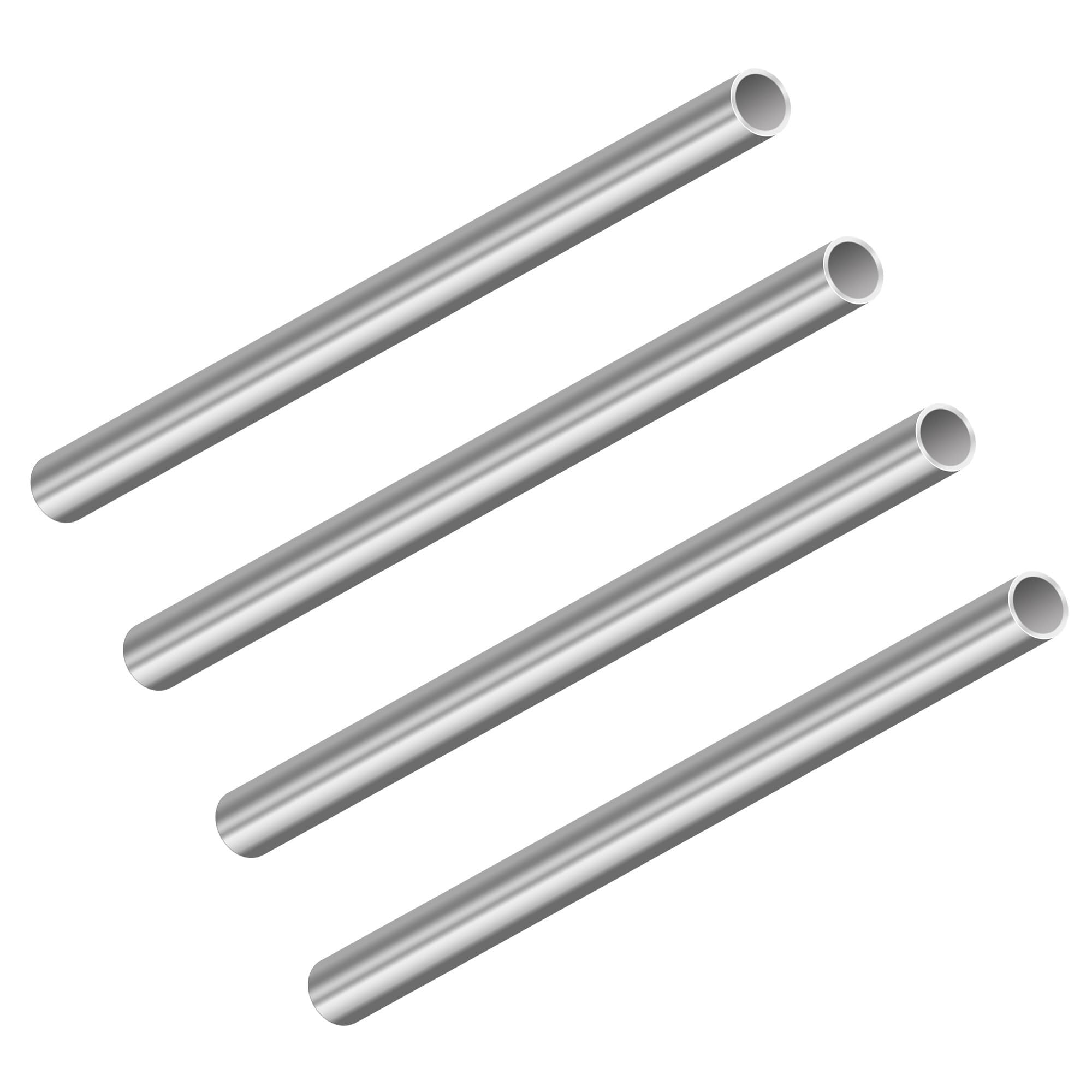 304 Stainless Steel Tube, 304 Stainless Tubes 2-13mm OD x 0.5-1mm Wall 200mm 4 Pack(12mm x 1mm x 200mm)