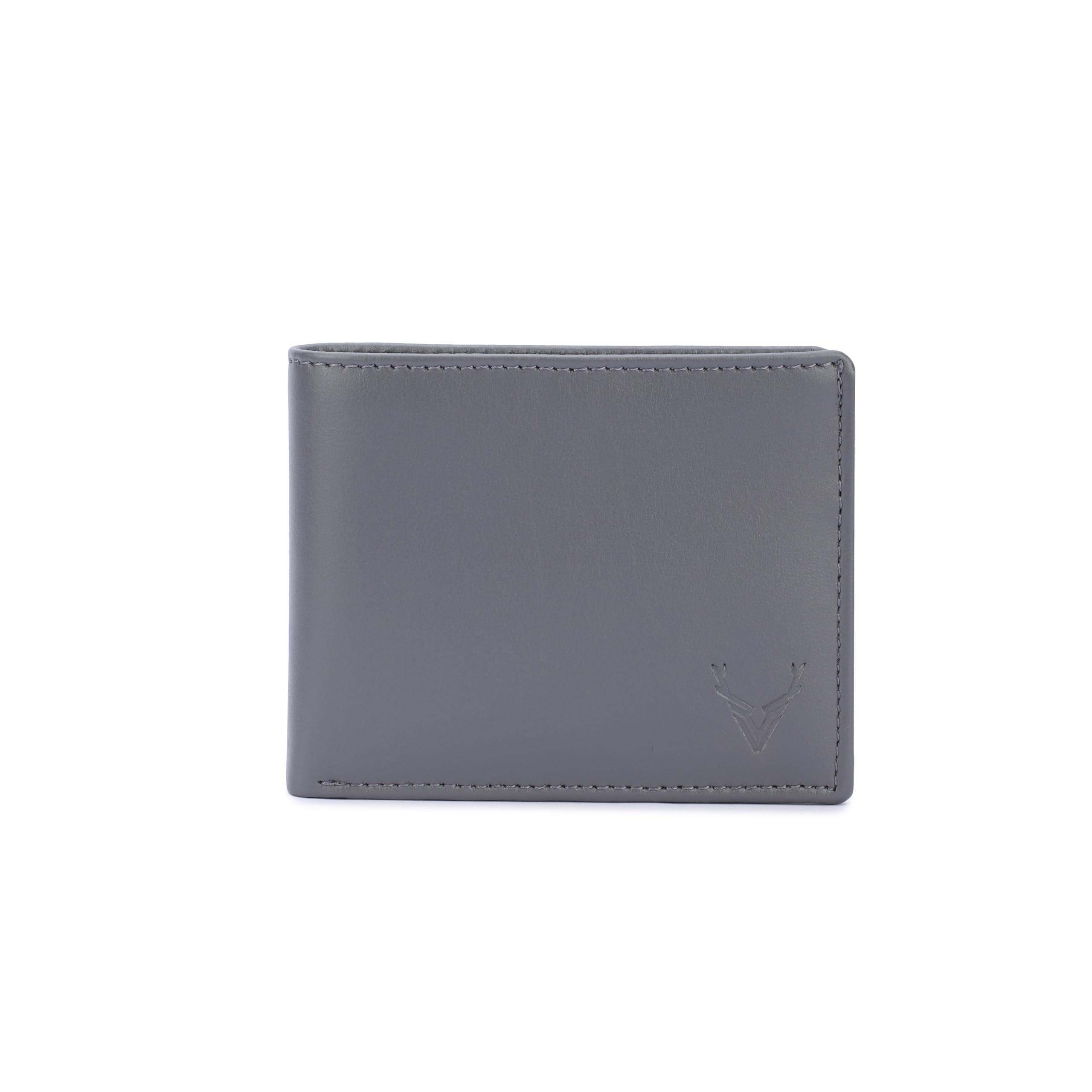 Veganry Men’s Vegan Leather Wallet | Slim Design | RFID Protected | Lightweight | Durable Bifold | Grey