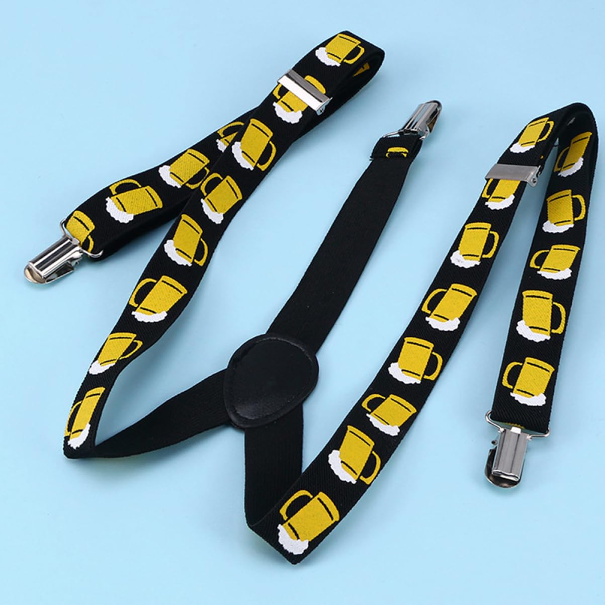 NOLITOY 2pcs Shoulder Girdle Suspenders Strap with Beer Printing for Parties Birthdays and Daily Wear Durable Design and