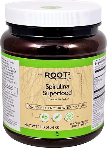 Vitacost - Polvo de algas de espirulina para alimentos integrales - 3000 mg - 16 oz (1 libra - 16.01 oz)