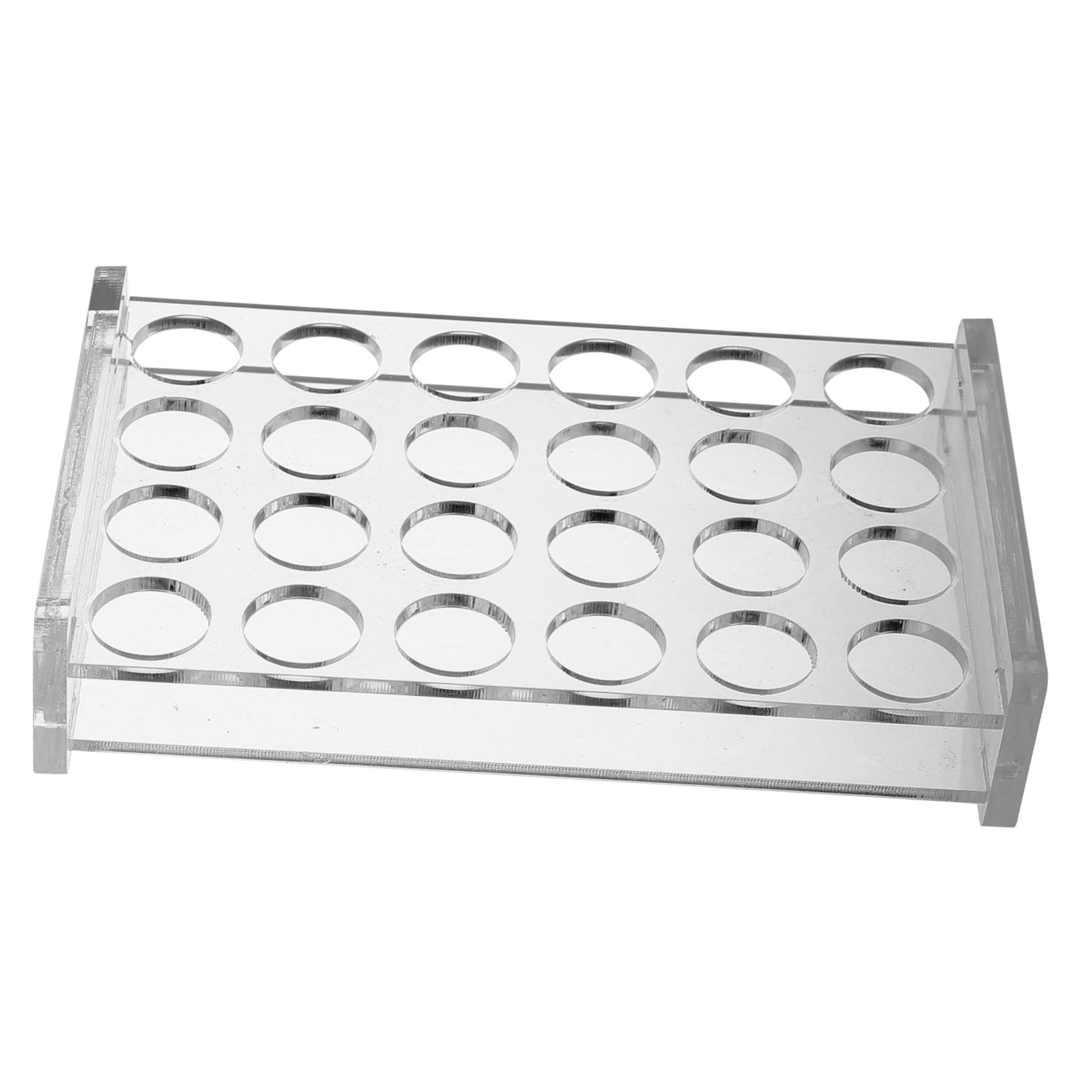 CIYODO Acrylic Test Tube Rack 24 Slot Tube Holder for Chemistry Lab Easy Installation