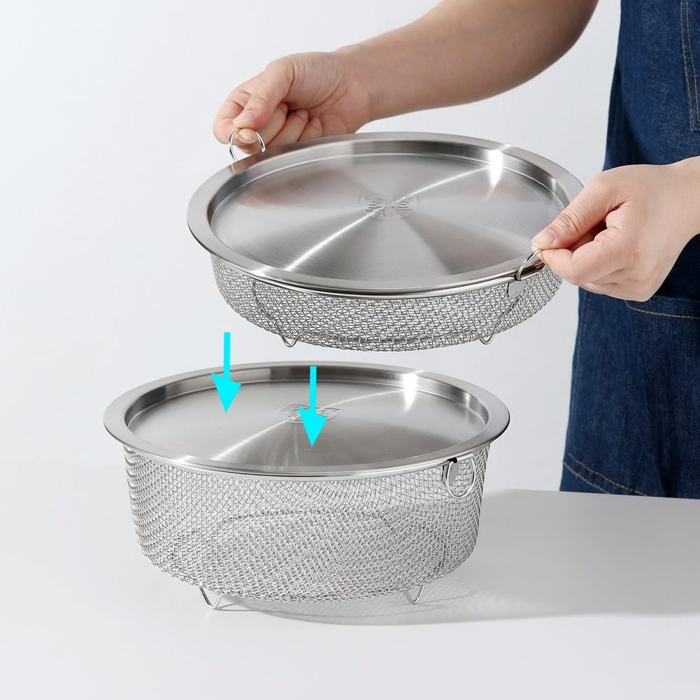 Passoire avec poignées ergonomiques FACAIIO anti-brûlure pour votre évier