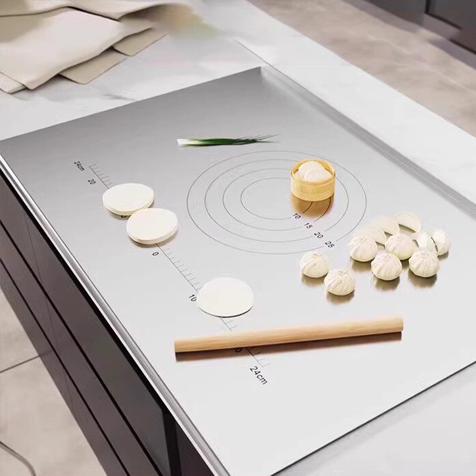 Planche à découper en acier inoxydable robuste et antidérapante pour fruits et viande
