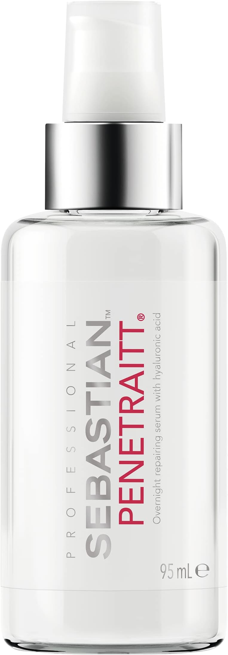 Sebastian Professional Penetraitt Overnight Repair Serum with Hyaluronic Acid & Niacinamide | Moisturizing Leave-in Treatment for Dry, Damaged Hair | 3.2 fl oz