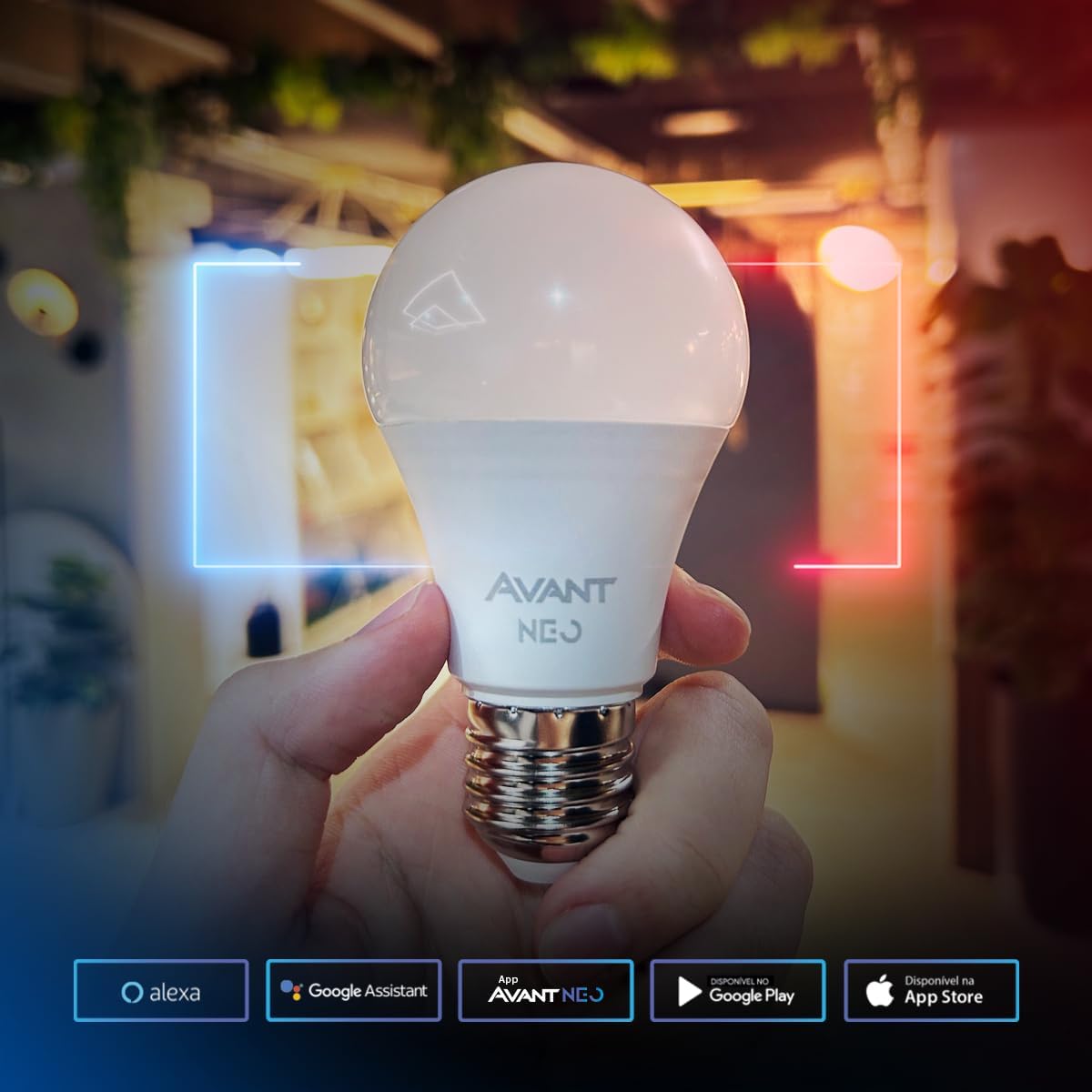 Lampada Led Smart Inteligente Wi Fi Alexa google 10w RGB E27 110v/220v Cod: 290028177 Neo Avant (1) Lampada Led Smart Inteligente Wi Fi Alexa google 10w RGB E27 110v/220v Cod: 290028177 Neo Avant (1)