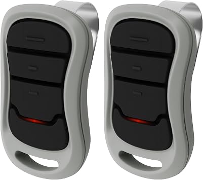Upgraded G3T-R G3T-BX G3T-A O3T-A Universal Garage Door 3-Button Remote, Fit for Genie and Overhead Intellicode Garage Door Opener Manufactured Since 1995, 315/390 MHZ, 2 Pack