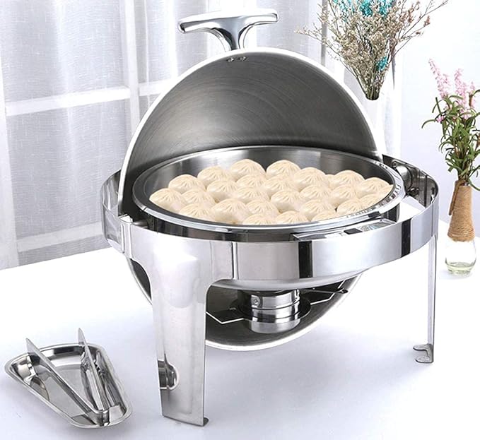 Calentador Buffet Eléctrico Redondo 6L con Tapa de Vidrio miniatura 2