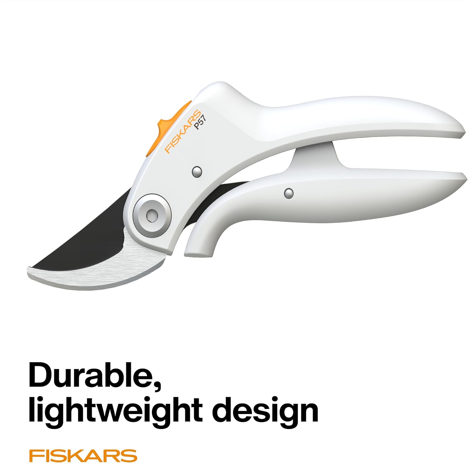 Fiskars Bypass Pruner with PowerLever, Lightweight Garden Shears, White - Image 4