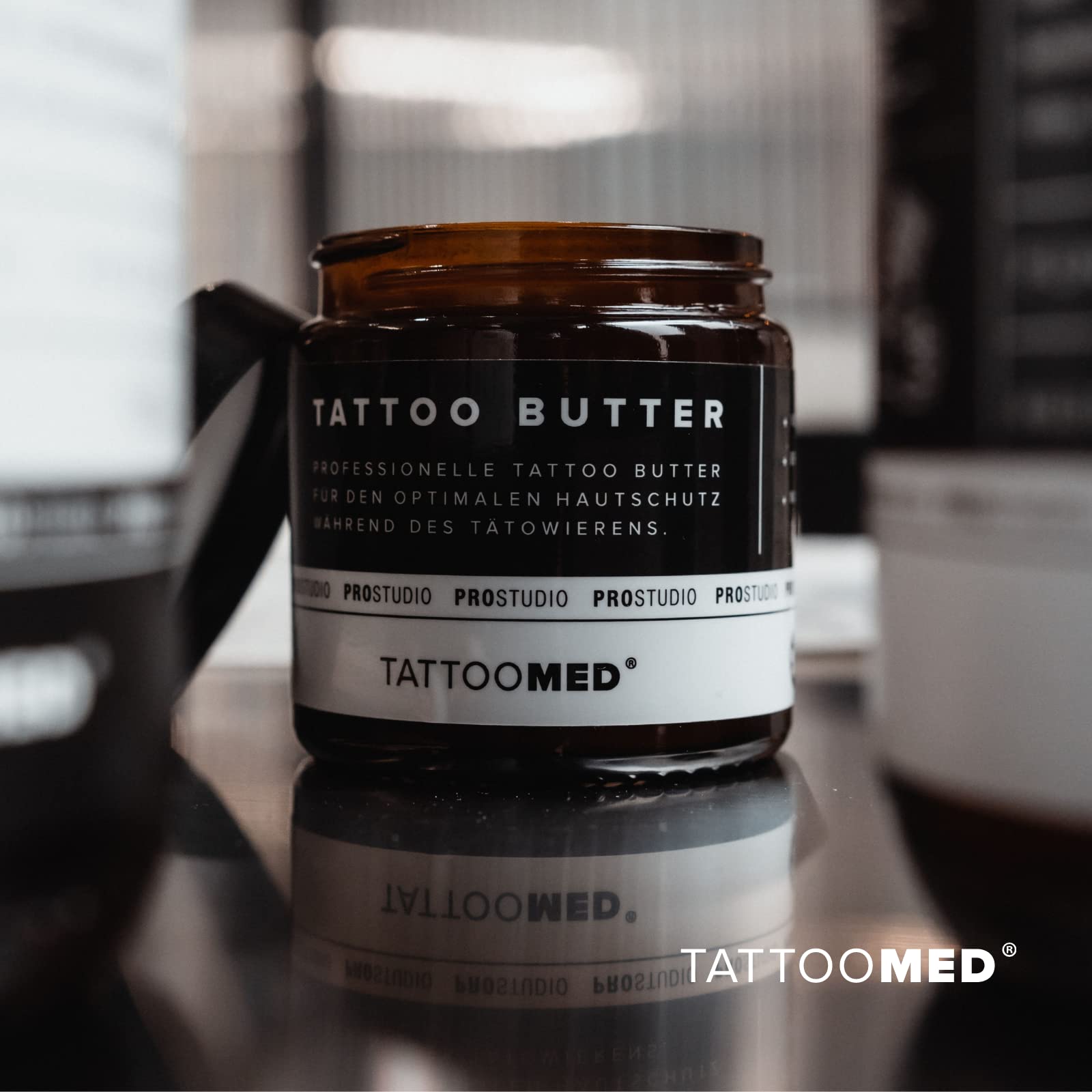 TattooMed® TATTOO BUTTER – Mantequilla profesional para tatuajes para una protección óptima de la piel – 120 ml