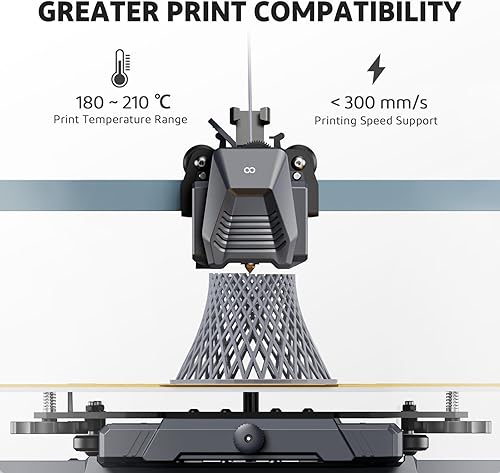 Miniatura 5 de ELEGOO Filamento PLA PRO de 0.069 in, color negro, 8.8 lbs, filamento de impresora 3D de rigidez mejorada, precisión dimensional +- 0.001 in,