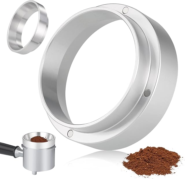 51mm Dosing Funnel, Magnetic Coffee Dosing Funnel for Espresso Machine Portafilter, Aluminum Dosing Funnel Universal Coffee Accessories