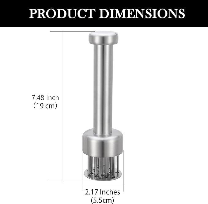 Ablandador de Carne de Acero Inoxidable 304 con 21 Agujas miniatura 2