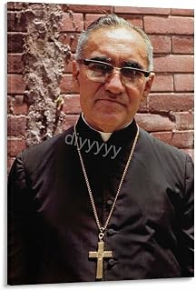 St Oscar Romero Vintage Portrait Poster 8 Canvas Painting Wall Art Poster for Bedroom Living Room Decor 16x24inch(40x60cm) Frame-style