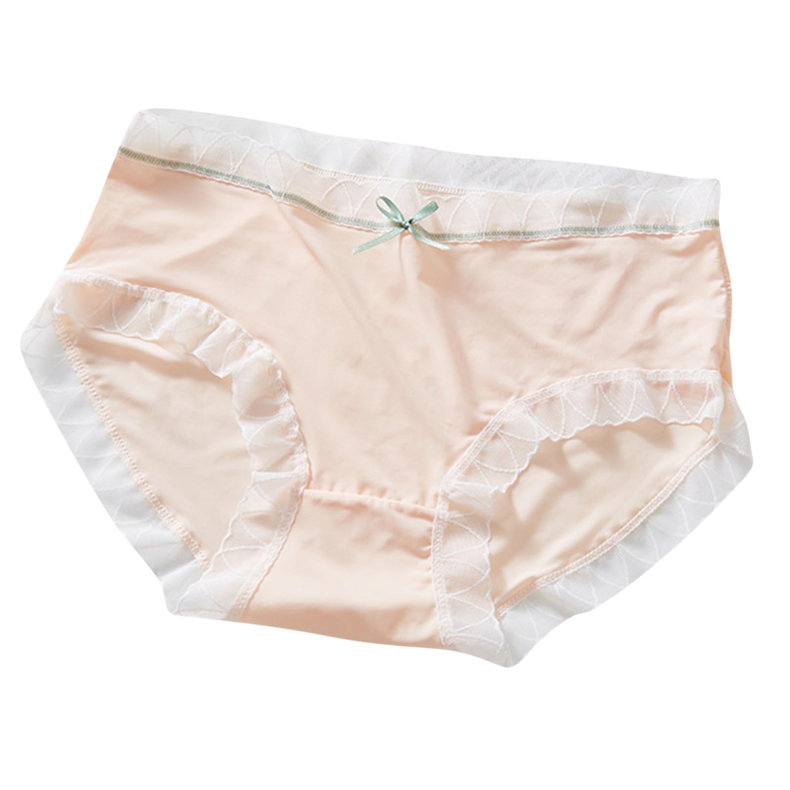 Womens Underwear Soft Underpant Sexy Seamless Stretchy Briefs Full Coverage Cheeky Bikini No Show Panty Lace Trim Lingeries