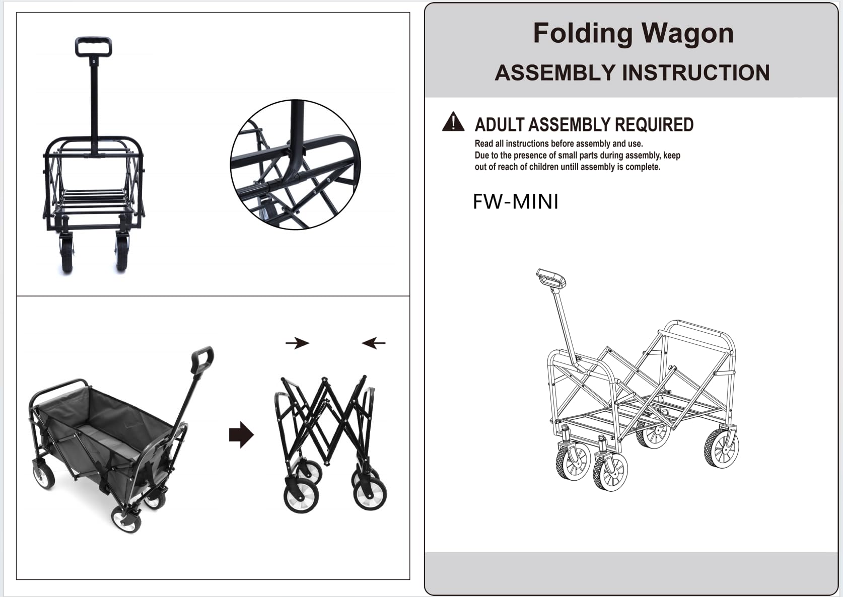 Carrello pieghevole da esterno 3 in 1 – Carrello multiuso con sistema di cinghie, supporta 102 kg, ideale per shopping, campeggio, spiaggia, sport, giardino, viola