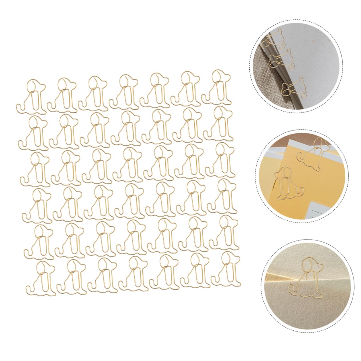 PRETYZOOM 5 Set Di Fermagli Per Carta in Metallo Set Di Fermagli Divertenti Set Di Piccoli Fermagli Per Ufficio Fermagli Creativi A Forma Di 100 Pezzi * 5
