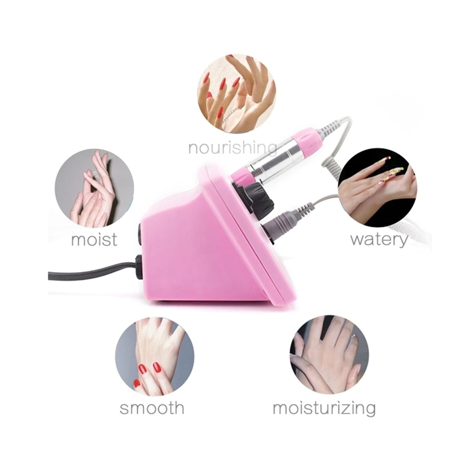 Wiertarka do paznokci 35000RPM Elektryczna maszyna do manicure i pedicure Zestawnicure i pedicure Zestaw akcesoriów do polerowania paznokci Wyposażenie salonu przenośne narzędzie do manicure