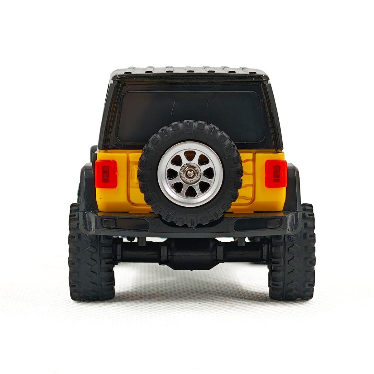 RC Rock Crawler, scala 1/36 4x4 RC Truck Off Road Car, 2.4G 4WD Full Proporzionale All Terrain Climbing Off-Road Vehicle con luci LED realistiche, lunga durata della batteria (RTR/giallo)