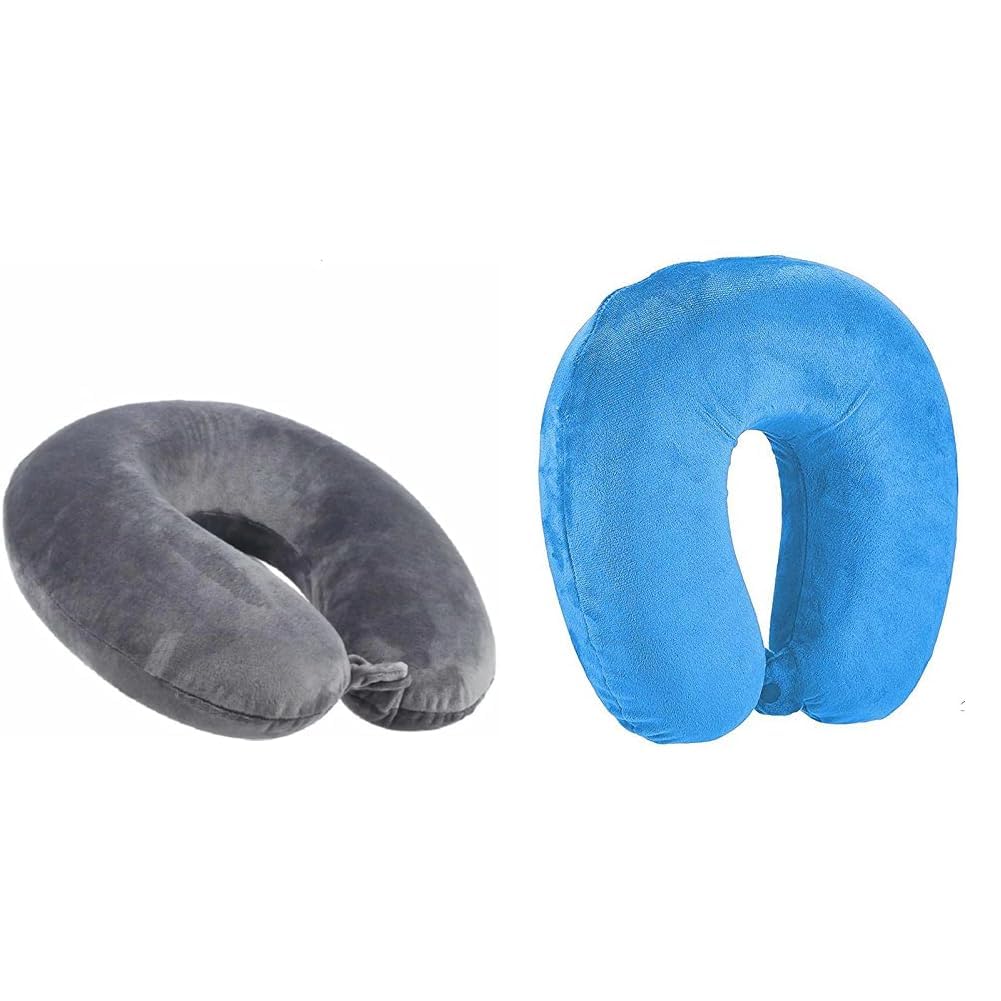 MELVIS Premium Fabric Neck Pillow, Unisex U-Shaped Micro Fibre Soft Cushions Comfortable Head + Premium Fabric Neck Pillow, Unisex U-Shaped Micro Fibre Soft Cushions Comfortable Head Rest-image-21