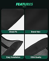 Vista 3 de SCITOO Cubierta de piel de repuesto para reposabrazos de cuero negro para Ford para consola central Ranger 2019-2021