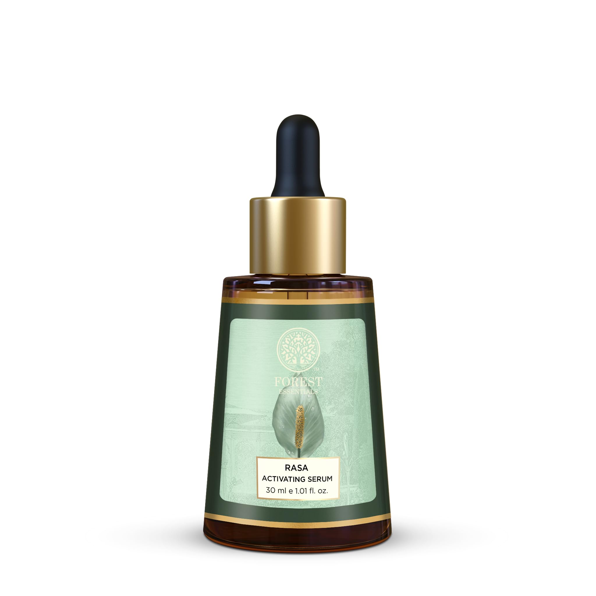 forest essentials rasa activating serum | deeply hydrating face serum for dull & dehydrated skin | moisture boosting, natural rejuvenating & hydrating facial serum | ideal for dry, normal, oily & combination skin | for women & men | 30 ml