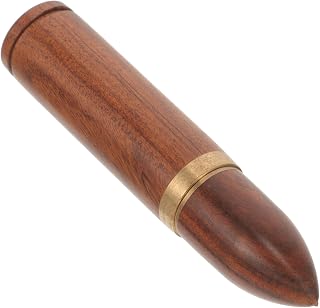 Wooden Needle Case for Sewing Needles Storage Box Brown