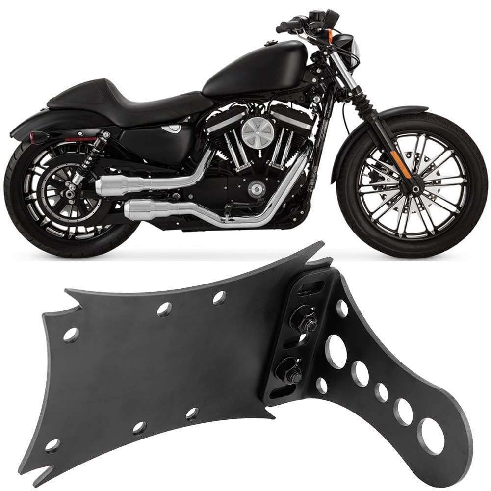 Support Arrière Moto Universel, Porte-Plaque d'Immatriculation Rétro pour Moto, Support de Stationnement pour Garage et Exposition