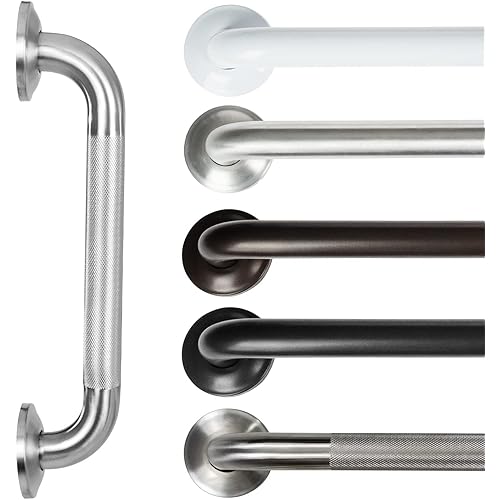 Vive Grab Bar for Bathtubs and Showers - Handicap Bathroom Safety Rail for Elderly - Wall Senior Handle for Tub, Toilet, Bath - Disability Assist Device Accessories Handrail for Injury