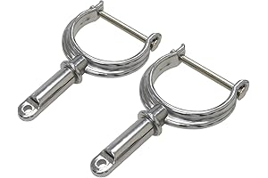 SeaSense Oarloack Horns: Chrome-Plated Zamak