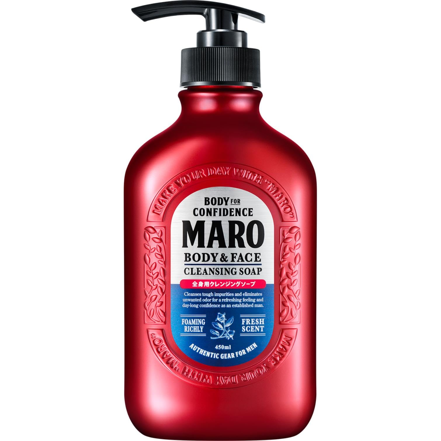 Amazon.co.jp: MARO 全身用 ボディソープ メンズ 顔も洗える 450ml 