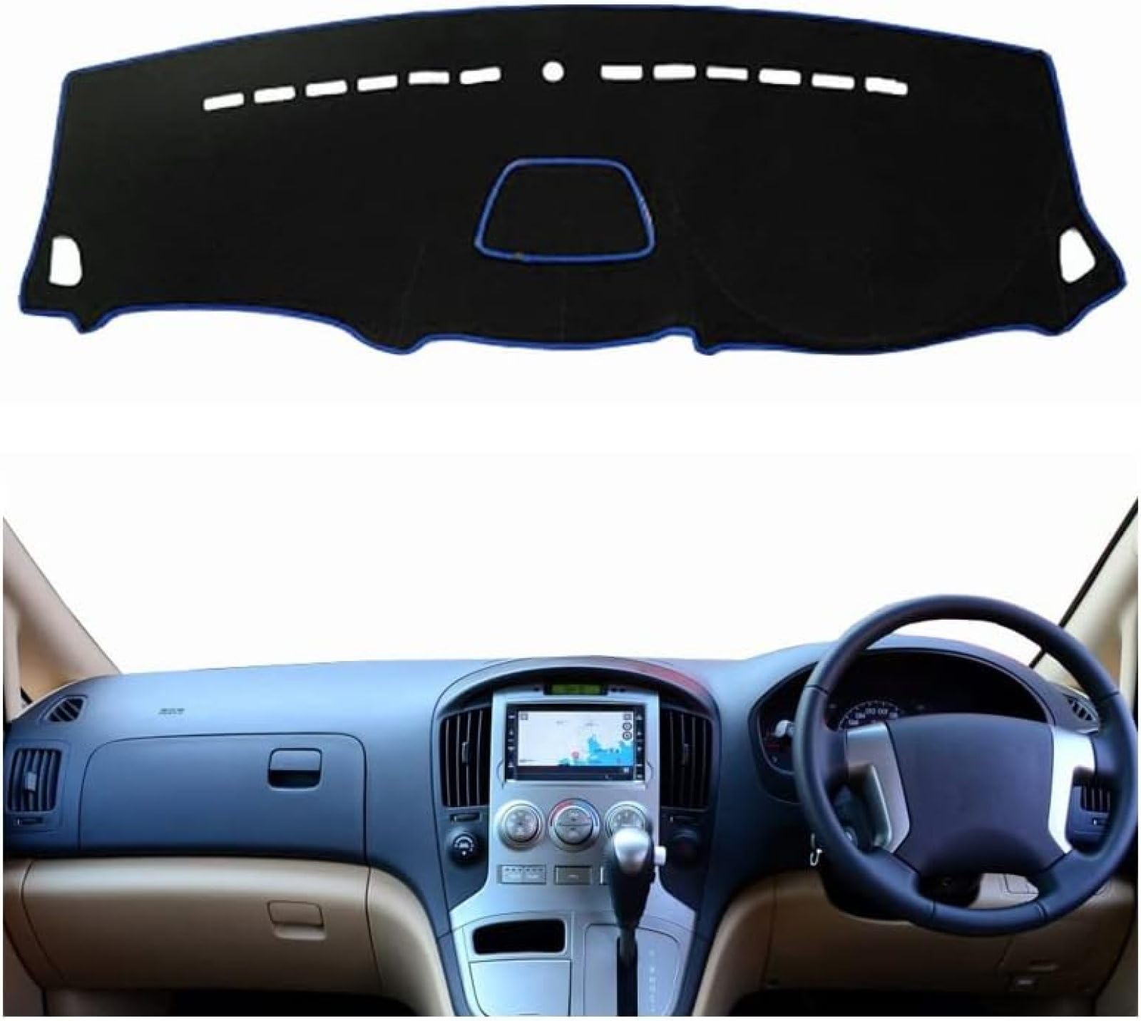 Car Dashboard Cover Mat,For H-yundai H1 H300 I800 ILoad IMAX Grand Starex 2008-2018 2019 Anti-Slip Mat Dashboard Cover Pad Interior Accessories