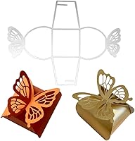 Vista 1 de Caja de papel de mariposa 3D Caja de mariposa de corte de metal Plantilla de grabado en relieve Plantillas de troqueles de corte de álbum