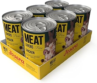 Josera Meat Lovers Pure Chicken | Nassfutter für Hunde | hoher Fleischanteil | getreidefrei | leckeres Huhn | Alleinfuttermittel | 6 x 400 g product image