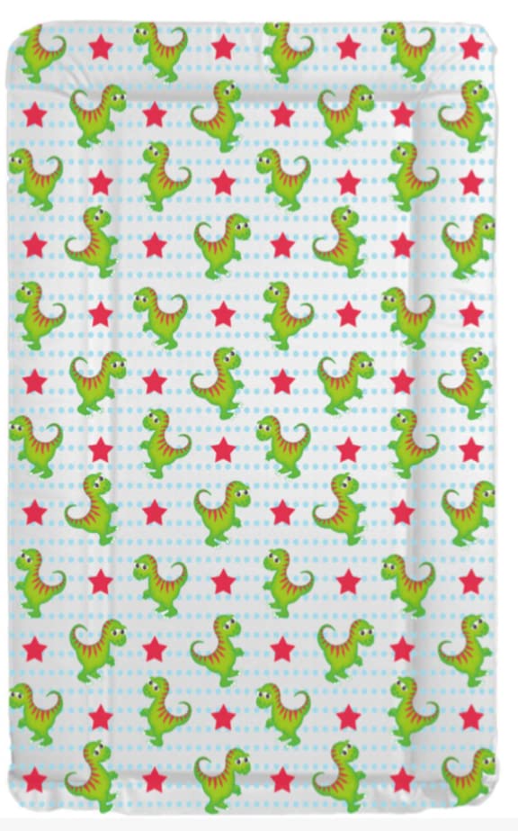 Sunnybabies Green Dino Baby Changing Mat Unisex Soft Padded Deluxe