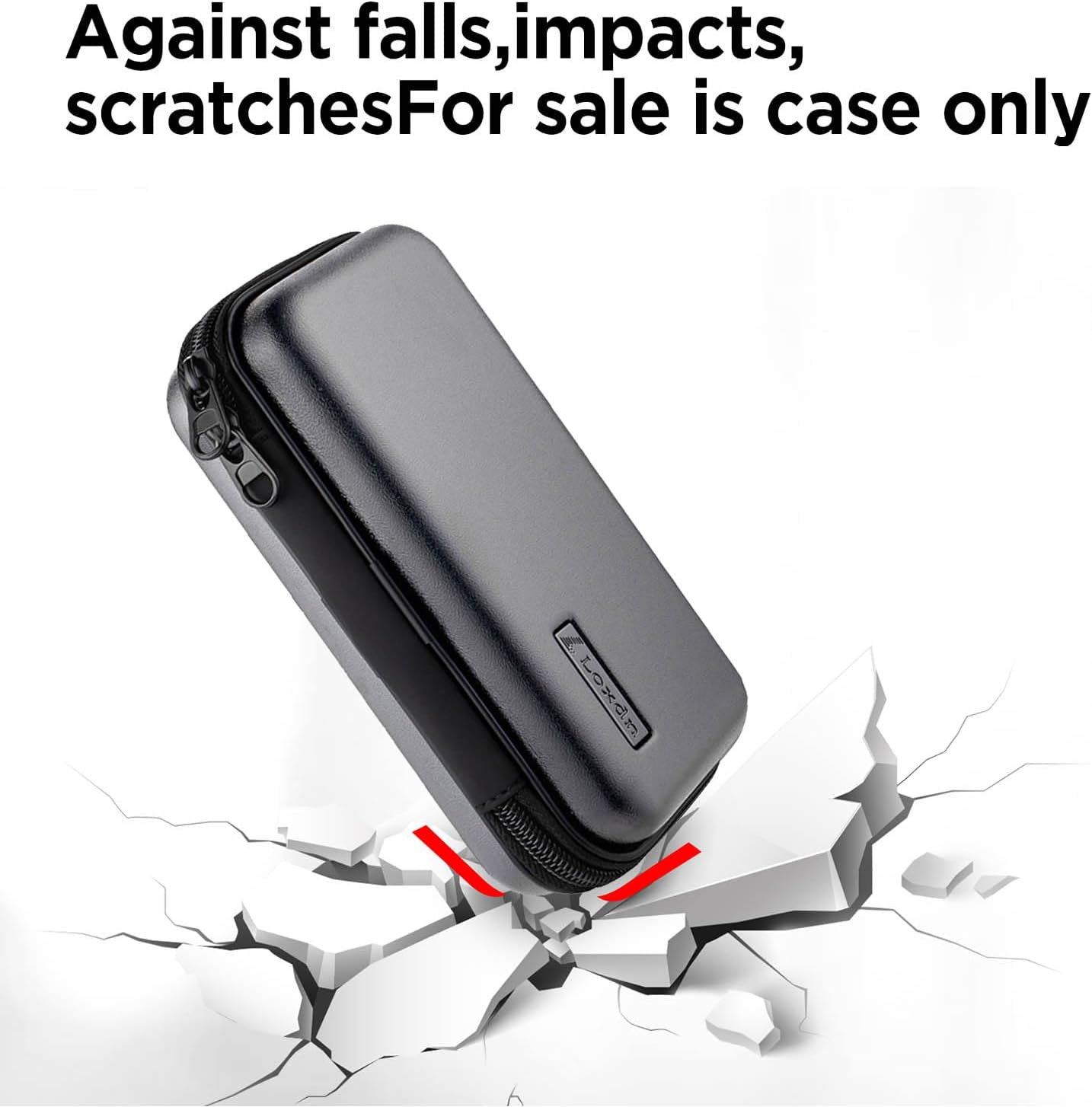 EVA Hard Case for Meridian/MANSPOT Shaver Groin & Body Hair Trimmer - Men's Grooming Organizer Storage Bag for Electric Razor and Accessories - Case Only (Grey) - Image 3