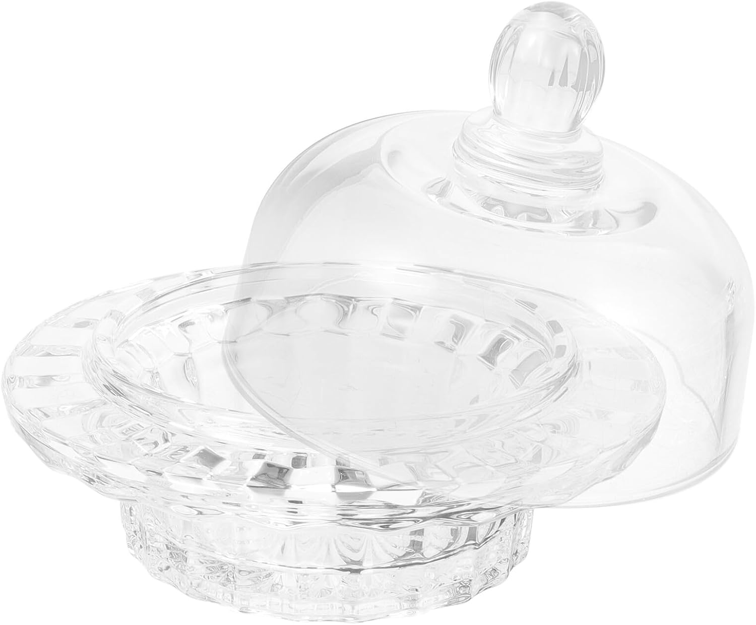 KALLORY Glass Dessert Bowls with Lids Small Fruit and Ice Cream Serving Bowls for Sugar Water Yogurt and Snacks for Kitchen and Entertaining