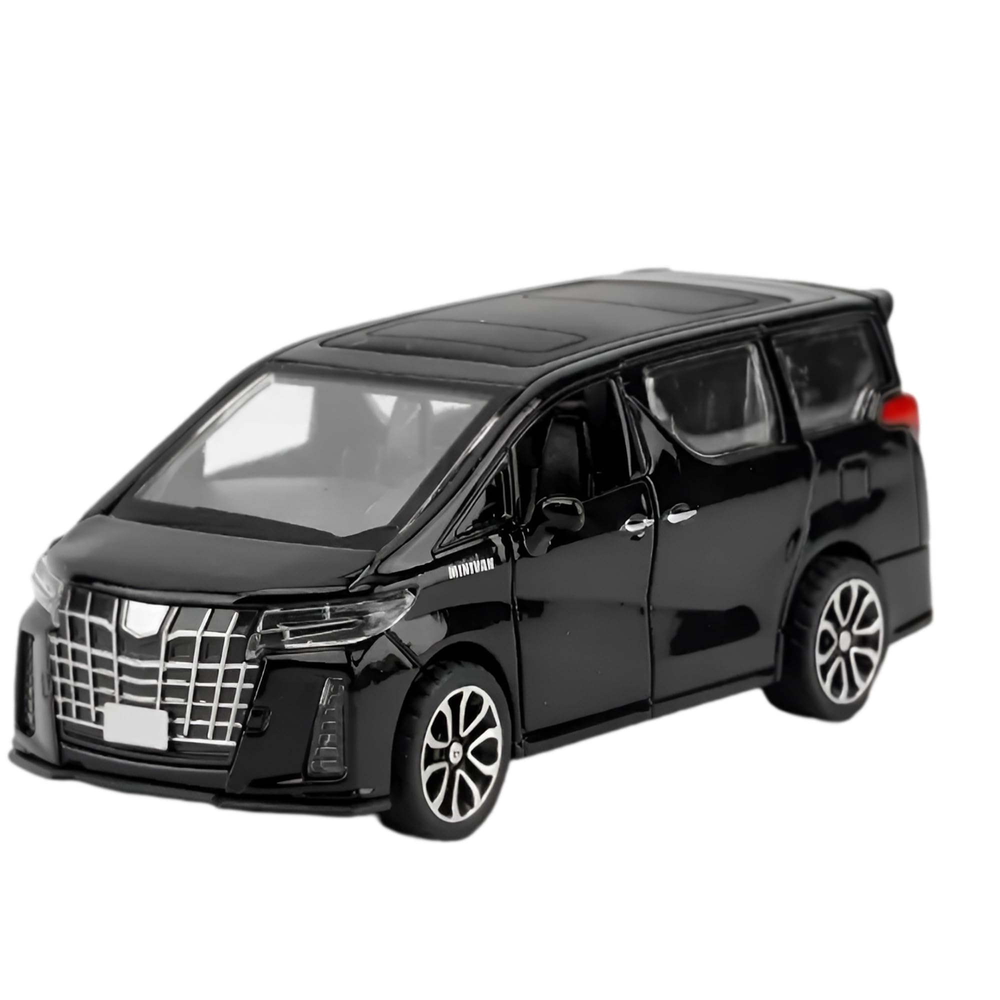 Toyota Alphard Diecast Toy Car - Openable Doors, Push Back Action