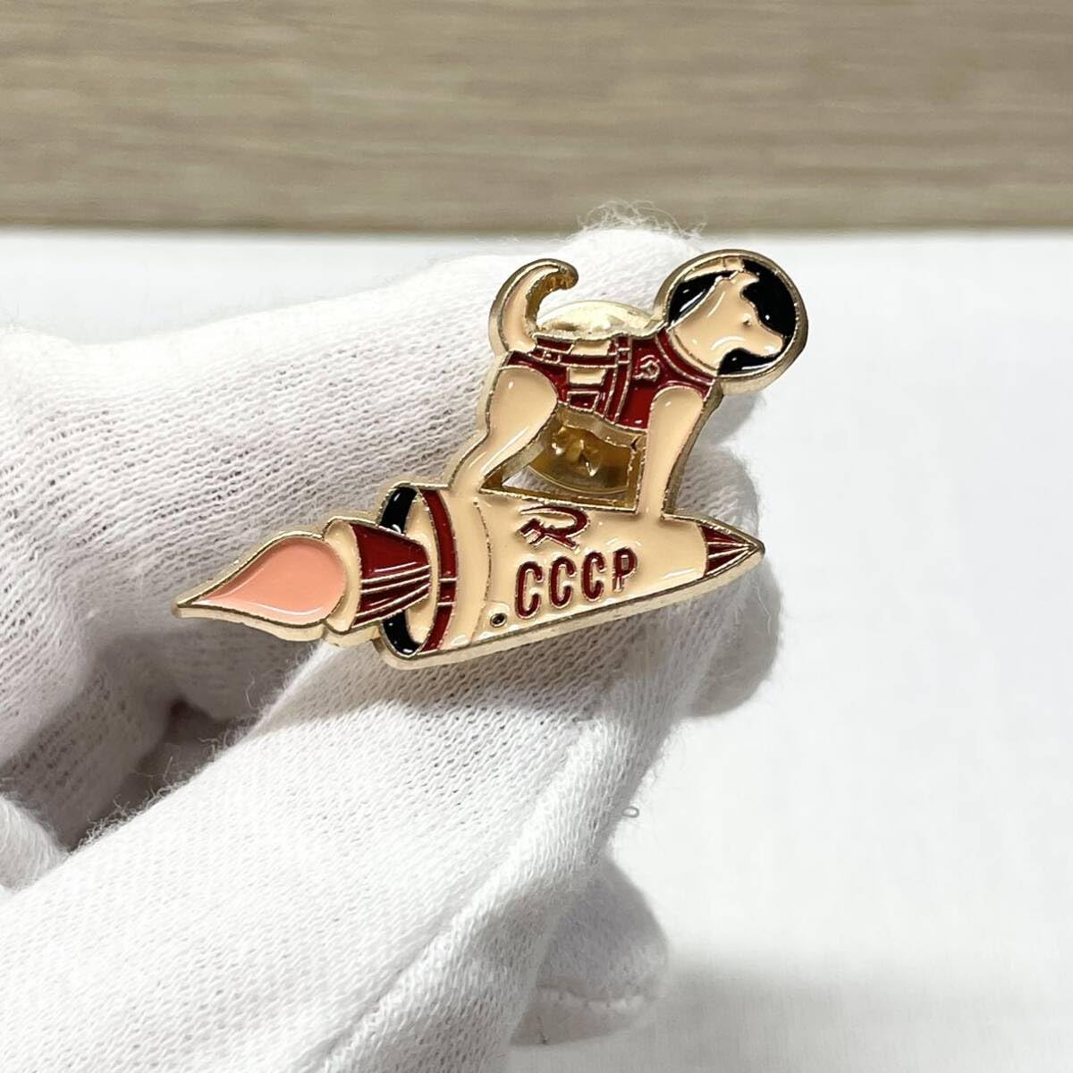 宇宙博　記念バッジ　CCCP ピンバッジ 宇宙博記念バッジCCCP ピンバッジ