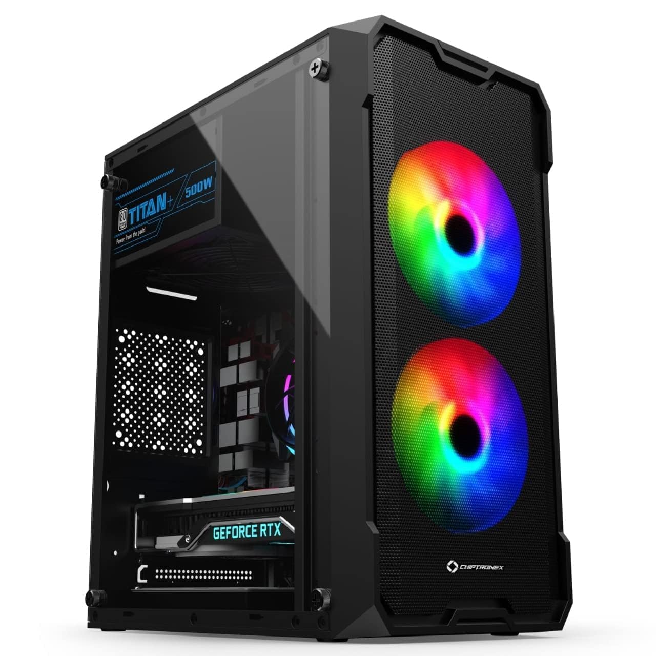 NAUMAN Desktop Computer Pc CPU (Core I5 Processor/8 GB Ram /512GB SSD/GT 610 2GB Graphics/Windows 10/Wi-Fi + Bluetooth) for Gaming & Video Editing, Ms Office (Black)-image-11