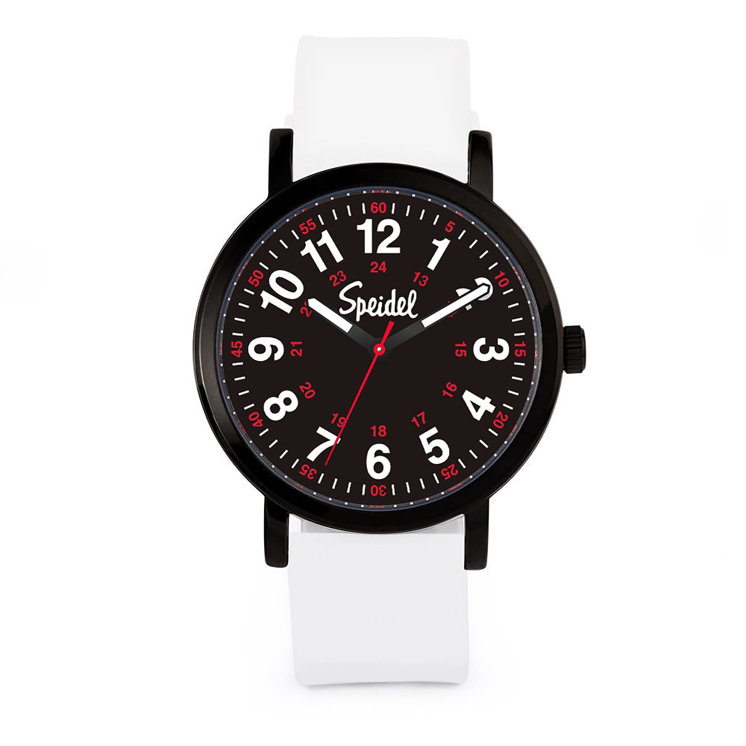 Speidel Original Scrub Watch™ for Nurse, Medical Professionals and Students – Various Medical Scrub Colors, Easy Read Dial, Military Time with Second Hand, Silicone Band, Water Resistant