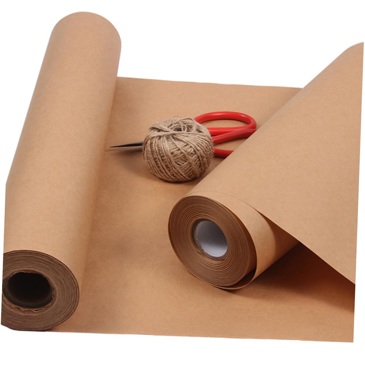 Artibetter Papier de Kraft Emballage Artisanat Marron pour Présent 30m Rouleau 45cm X Résistant et Polyvalent pour Bouquet et Décoration
